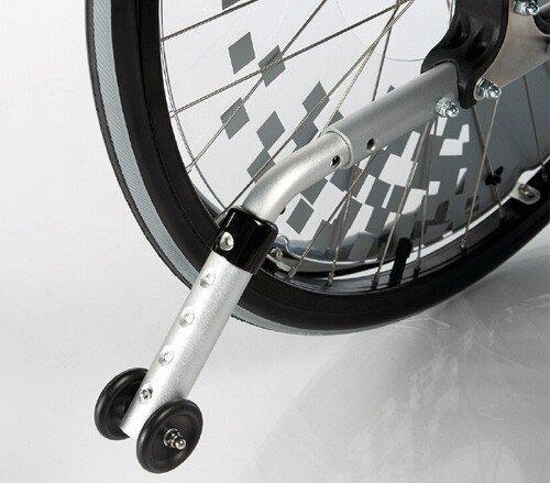 Кресло-коляска Отто Бокк "Старт Комфорт" 50,5 см (серебристый металлик, прогулочная, колеса пневмо) — фото 3